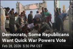 Democrats, Some Republicans Want Quick War Powers Vote