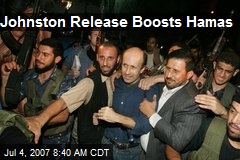 Johnston Release Boosts Hamas
