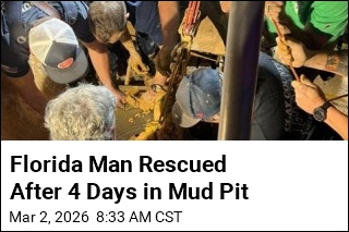 Florida Man Rescued After 4 Days in Mud Pit