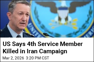 US Says 4th Service Member Killed in Iran Campaign