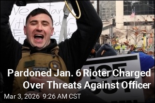 Pardoned Jan. 6 Rioter Charged Over Threats Against Officer