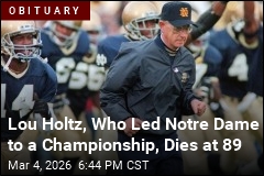 Lou Holtz, Who Led Notre Dame to a Championship, Dies at 89