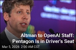 Altman to OpenAI Staff: Pentagon Is in Driver's Seat