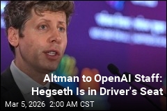 Altman to OpenAI Staff: Pentagon Is in Driver's Seat