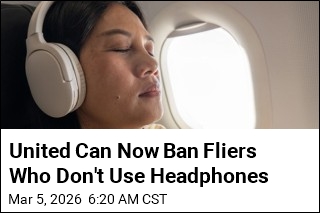 United Can Now Ban Fliers Who Don't Use Headphones