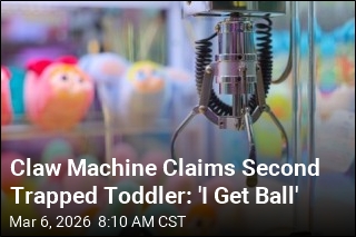 Second Toddler Climbs Into Same Missouri Claw Machine