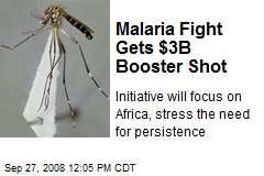 Malaria Fight Gets $3B Booster Shot