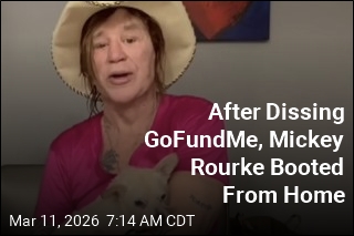 Mickey Rourke Spurns GoFundMe, Gets Evicted