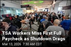 TSA Workers Miss First Full Paycheck as Shutdown Drags