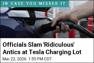 Officials Slam 'Ridiculous' Antics at Tesla Charging Lot