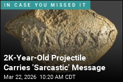 2K-Year-Old Projective Carries 'Sarcastic' Message