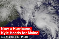 Now a Hurricane, Kyle Heads for Maine