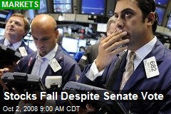 Stocks Fall Despite Senate Vote