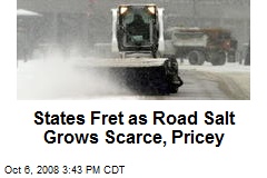 States Fret as Road Salt Grows Scarce, Pricey