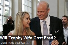Will Trophy Wife Cost Fred?