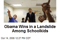 Obama Wins in a Landslide Among Schoolkids