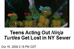 Teens Acting Out Ninja Turtles Get Lost in NY Sewer
