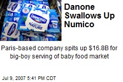 Danone Swallows Up Numico