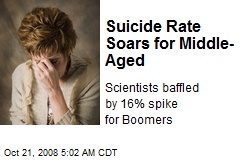 Suicide Rate Soars for Middle-Aged