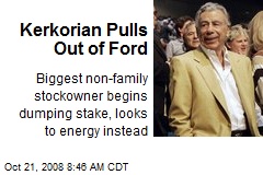 Kerkorian Pulls Out of Ford