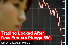 Trading Locked After Dow Futures Plunge 550