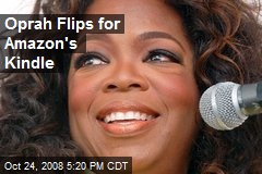 Oprah Flips for Amazon's Kindle