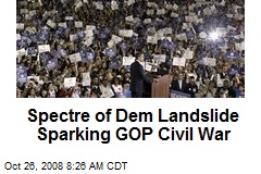 Spectre of Dem Landslide Sparking GOP Civil War
