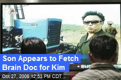 Son Appears to Fetch Brain Doc for Kim
