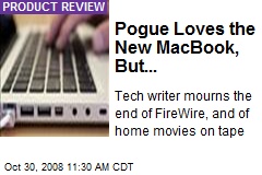 Pogue Loves the New MacBook, But...