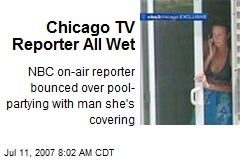 Chicago TV Reporter All Wet