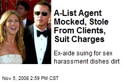 A-List Agent Mocked, Stole From Clients, Suit Charges