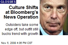 Culture Shifts at Bloomberg's News Operation
