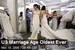 US Marriage Age Oldest Ever