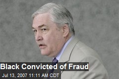 Black Convicted of Fraud