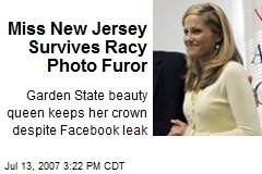 Miss New Jersey Survives Racy Photo Furor