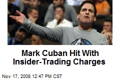 Mark Cuban Hit With Insider-Trading Charges