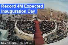 Record 4M Expected Inauguration Day