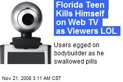 Florida Teen Kills Himself on Web TV as Viewers LOL