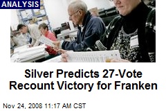 Silver Predicts 27-Vote Recount Victory for Franken