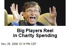 Big Players Reel in Charity Spending