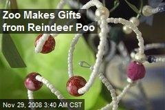 Zoo Makes Gifts from Reindeer Poo