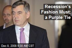 Recession's Fashion Must: a Purple Tie