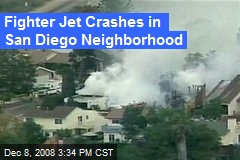 Fighter Jet Crashes in San Diego Neighborhood