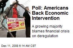 Poll: Americans Back Economic Intervention