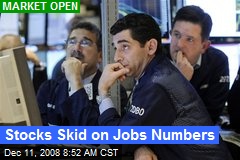 Stocks Skid on Jobs Numbers