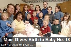 Mom Gives Birth to Baby No. 18