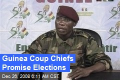 Guinea Coup Chiefs Promise Elections
