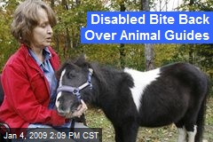 Disabled Bite Back Over Animal Guides