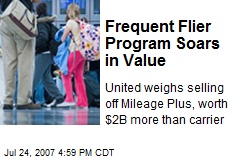 Frequent Flier Program Soars in Value