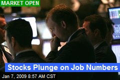 Stocks Plunge on Job Numbers
